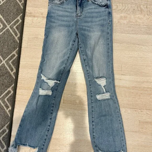Lovervet by Vervet High Rise Skinny distressed Jeans size 25 - Picture 7 of 16